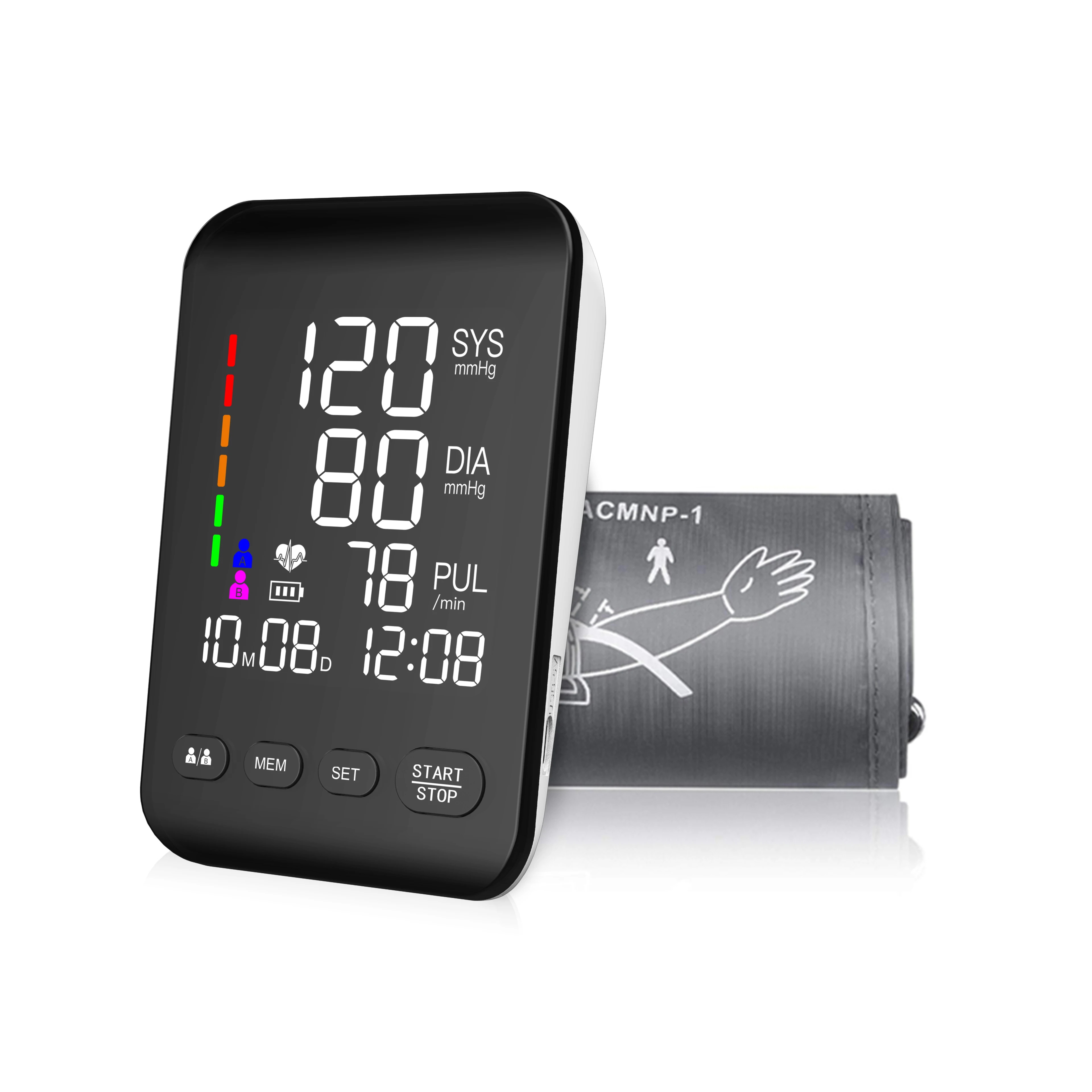 BP Machine Digital Blood Pressure Monitors Electric Portable Sphygmomanometer Smart Upper Arm Blood Pressure Machine