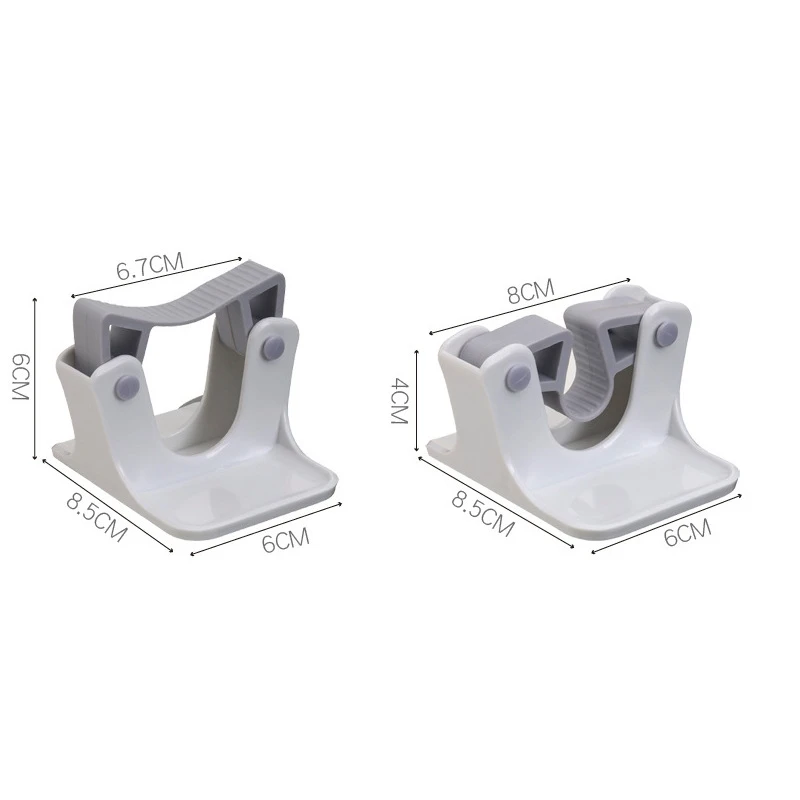 Broom and Mop Gripper Sturd Broom Holder Wall Mount Broom Gripper Holds Self Adhesive No Drilling Dustpan Hanger For Home