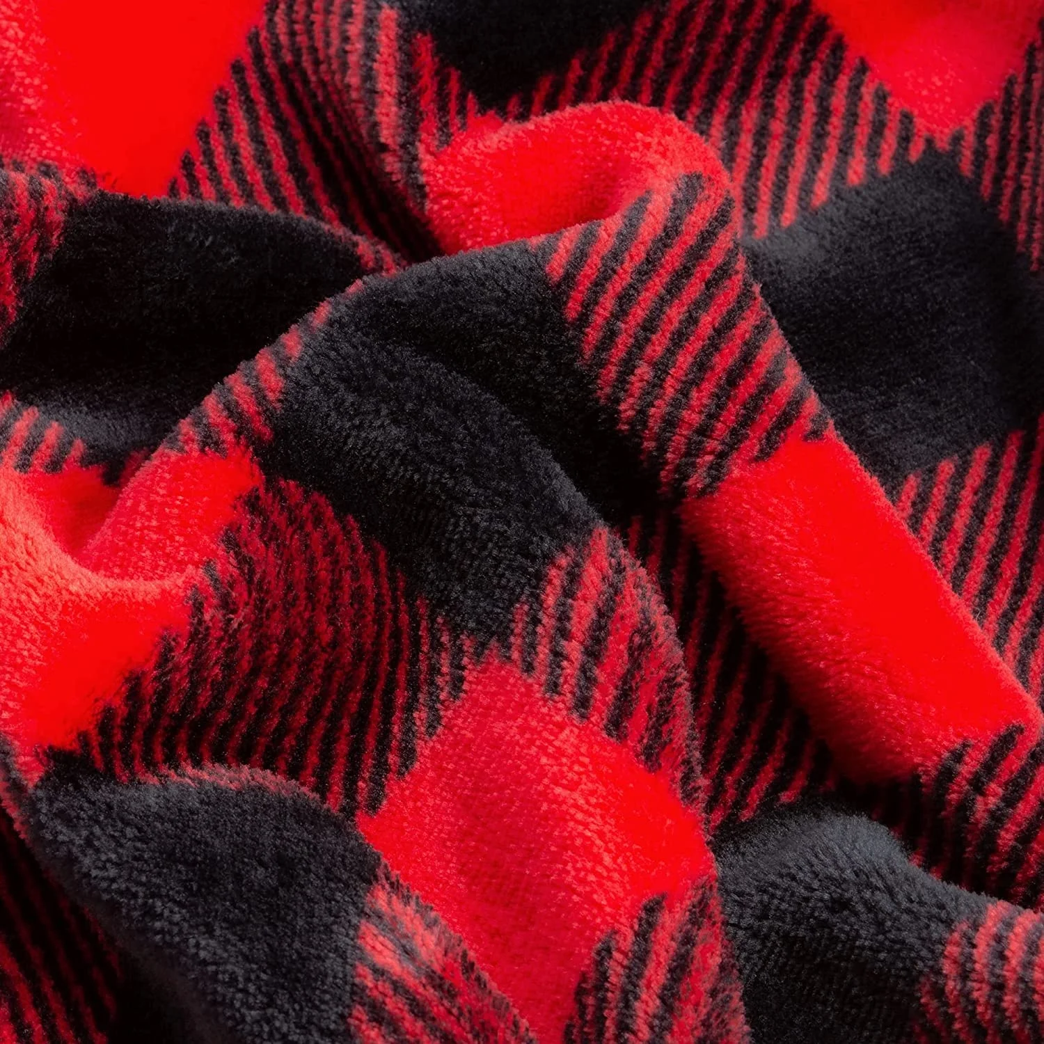 new classical buffalo plaid factory wholesale fluffy plush throw sherpa blanket double layers thicker for home hotel sofa couch