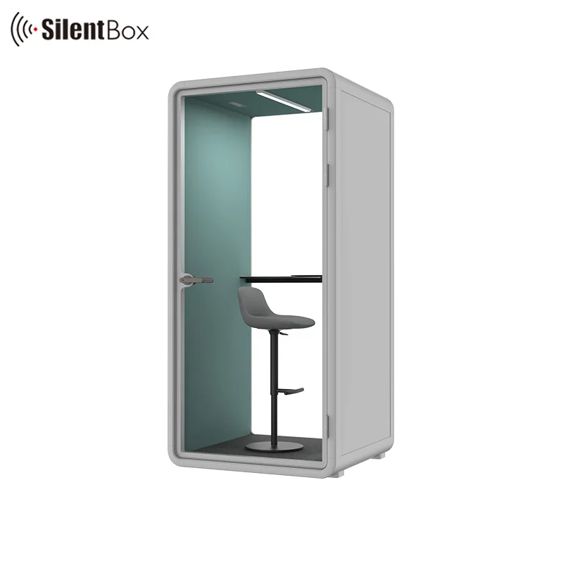1 person booth customizable portable and detachable office cabin with environmental intelligence control