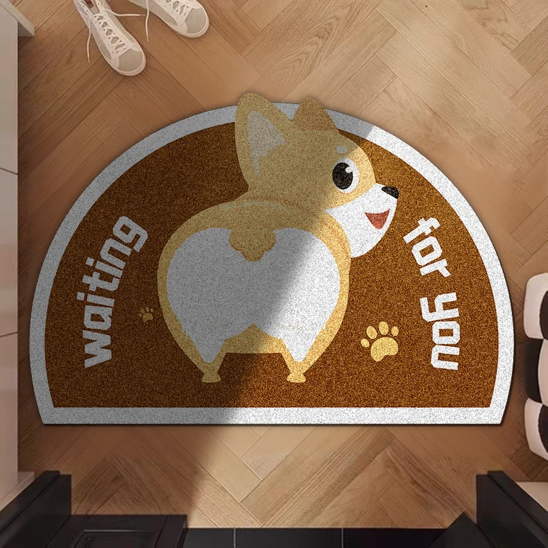 Customized Anti Slip Mat Various Patterns 8mm Thickness Coiled Material Door Mat For Home