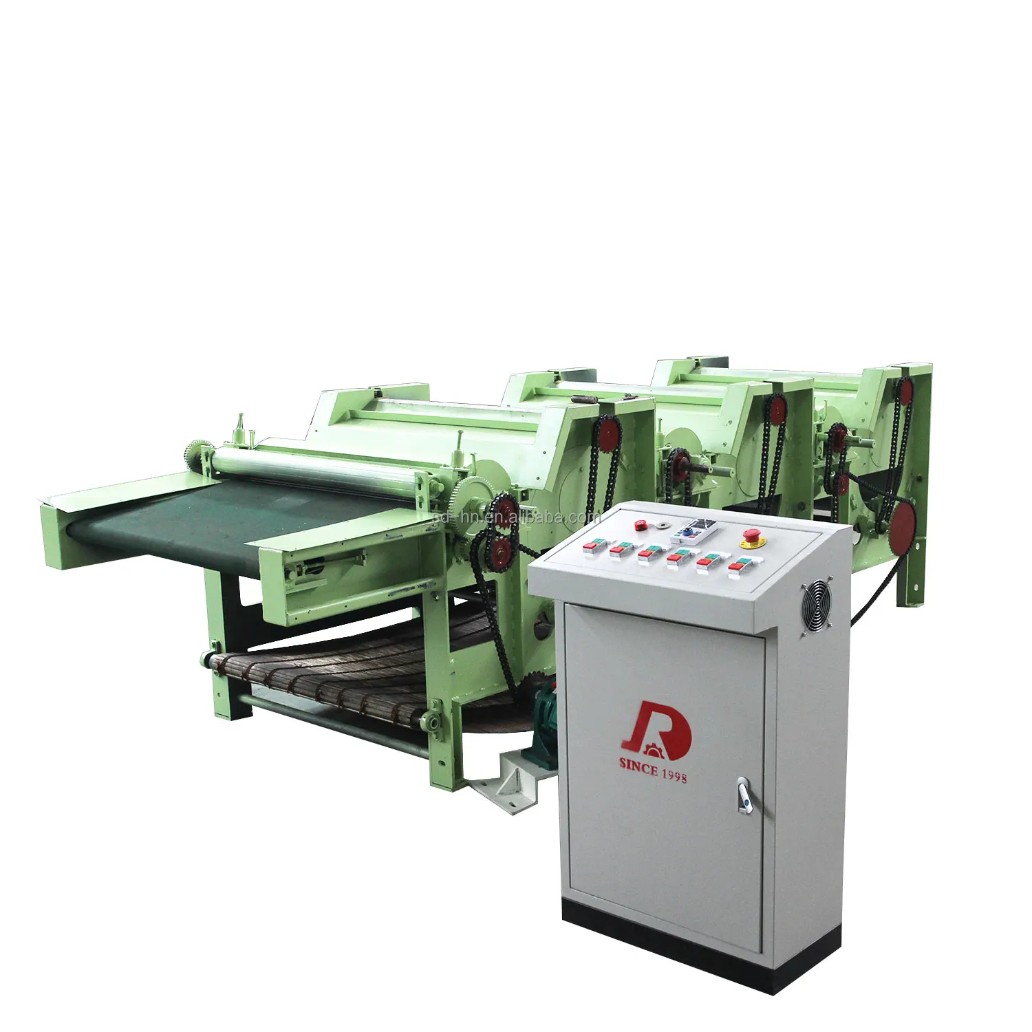 Textile waste recycling machine Opens waste clothing yarn into fiber machine cleaning machine line