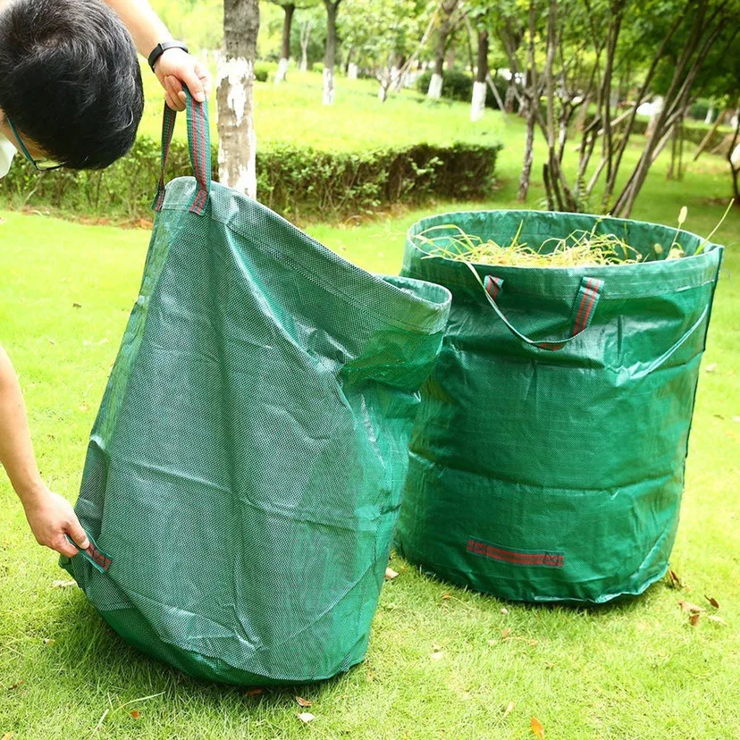 Portable Large Capacity 272l Gardening Garden Yard Waste Bags Lawn Leaf Bag