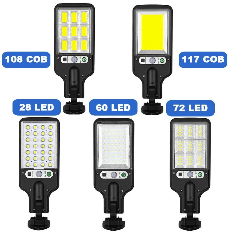 Outdoor Lighting Solar Sensor Lights Waterproof Led Solar Powered Garden Remote controller Wall Light  street lamp solar