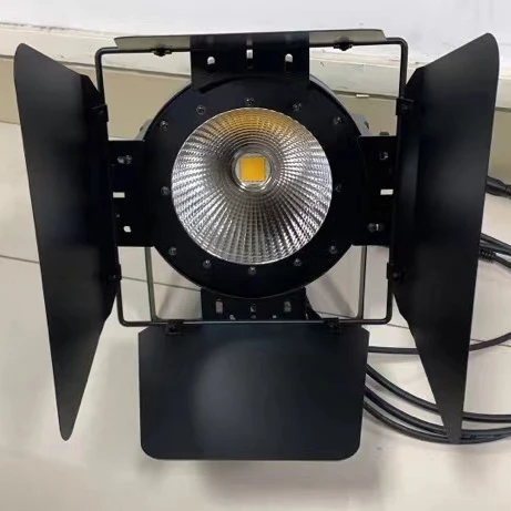 Factory supply High power 200W warm white+white color cob led par can wash with barn door dmx stage lighting