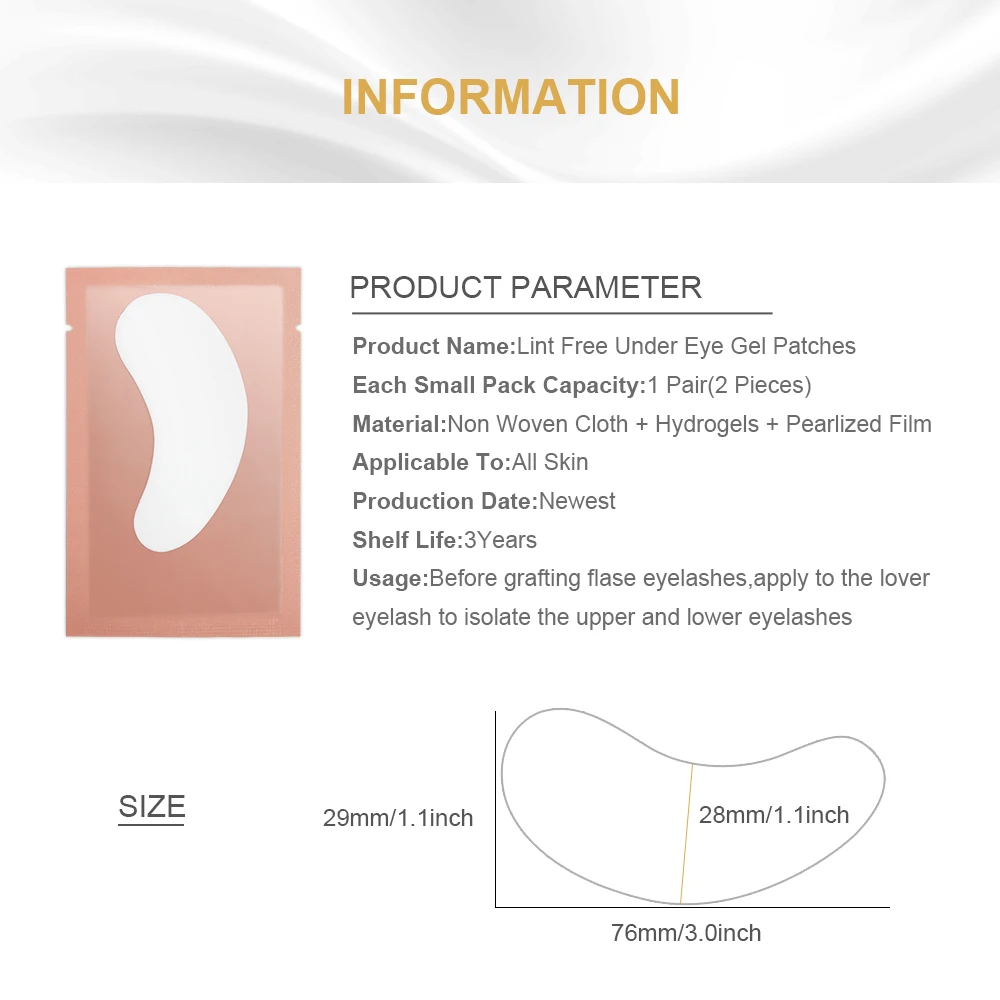 Sell sterile bio gel eye stick do not hurt eyes do not hurt eyelashes extend silicone eye pad.