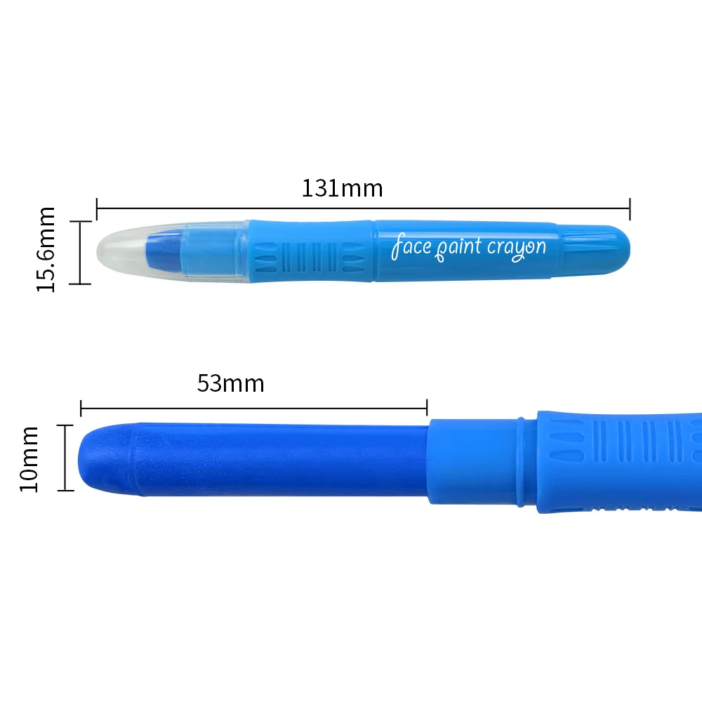 KHY Water Based Uv Neon Twist Up Silky Gel Skin Pen Facepaint Painting Kit Stick Orange Marker For Face Makeup Body Paint Crayon