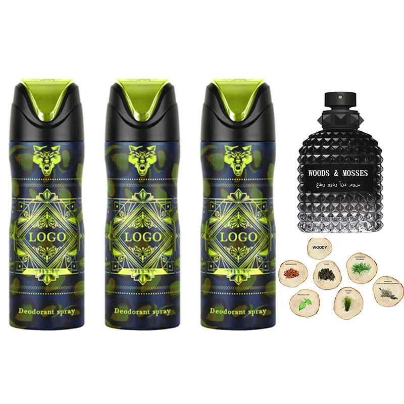 200ml Middle East Style Odor Removing Mens Body Spray