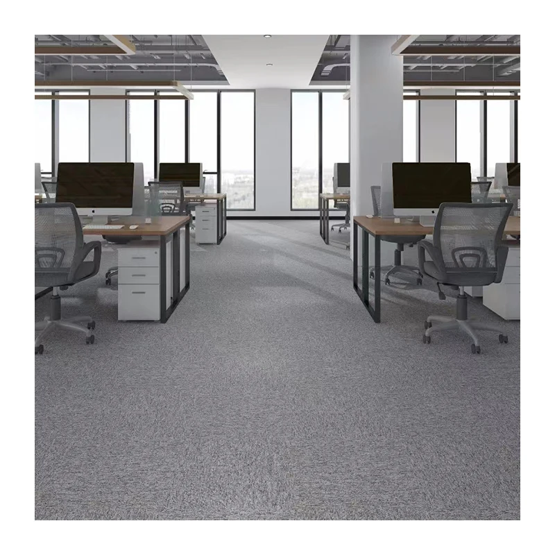 Hot Sale Decorative Bitumin Backing Square Office Tile Carpet For Commercial Spaces