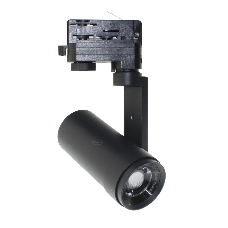 LEDEAST T088K COB 15W 25W 35W 0-10V DALI Dimmable 10-60D Zoomable 2 wire 3 wire LED Track Light for Museu Art gallery