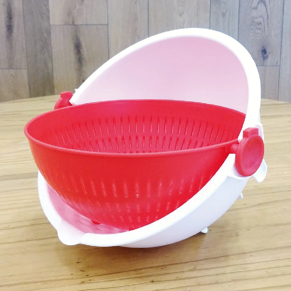 Cheap modern ceramic berry basket fruit plastic bowl with colander