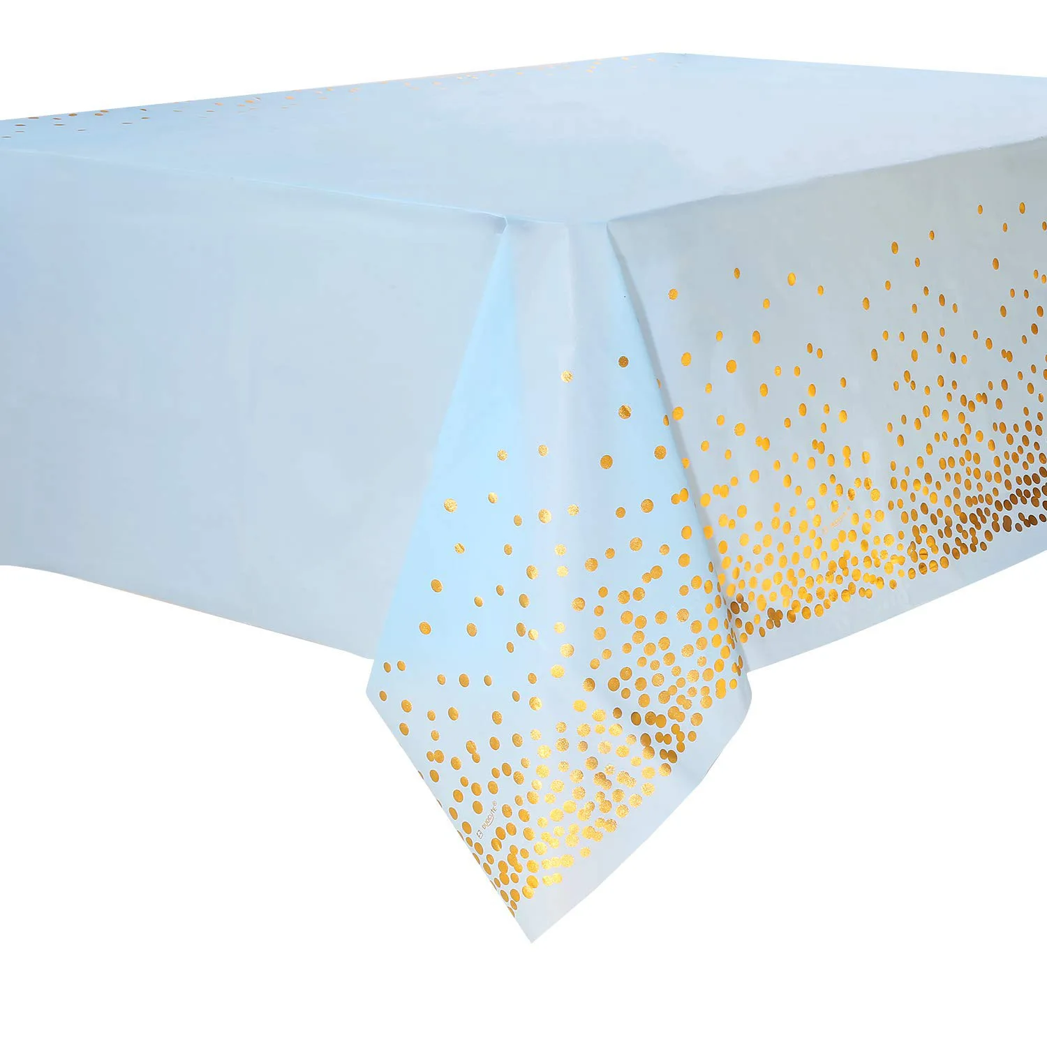 
Gold Dot Confetti Table Cover 137*274CM large size Birthday party supplies pure Light Blue pink table cloth rectangle tablecloth 