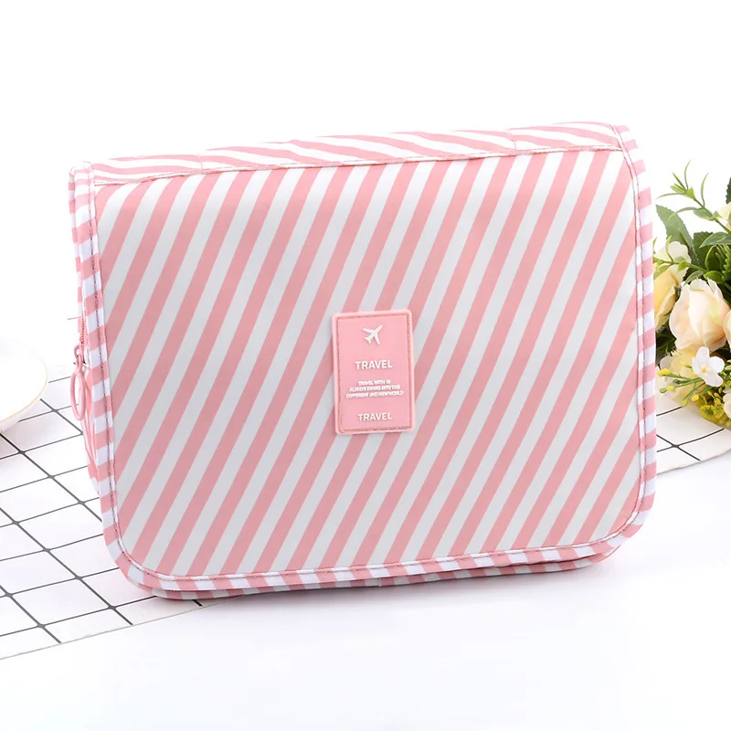 New waterproof travel large capacity twill hook toiletry bag portable travel toiletry bag