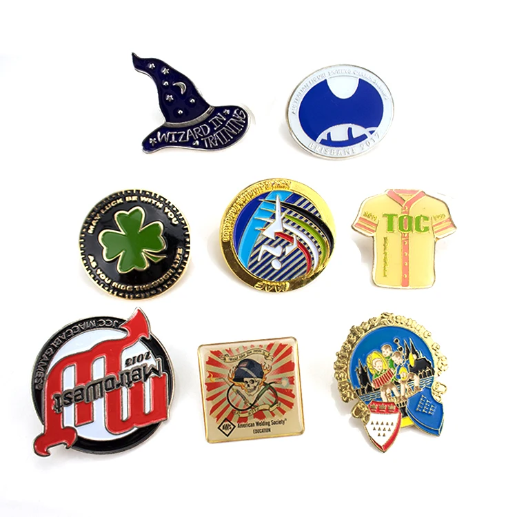 Модная эмалированная булавка для лацканов с логотипом производителя, металлические индивидуальные булавки для лацканов