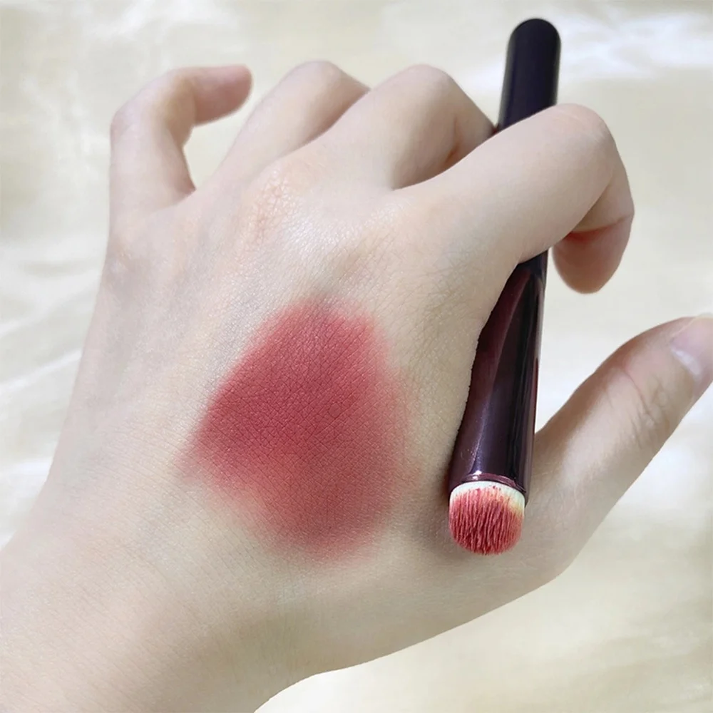 DIAS Wholesale Custom Logo Low Moq Purple High Quality Round White Soft Tool Applicator Scrubber Exfoliate Scrub Lip Brush