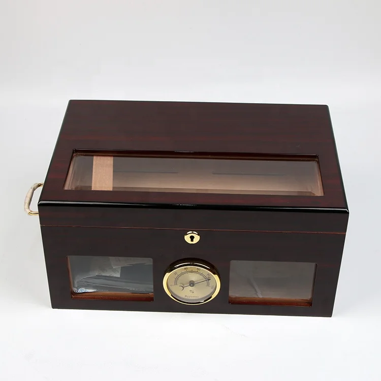 FHbiz Custom Luxury Wooden Brand Cigar Box for 50 Cigar storage