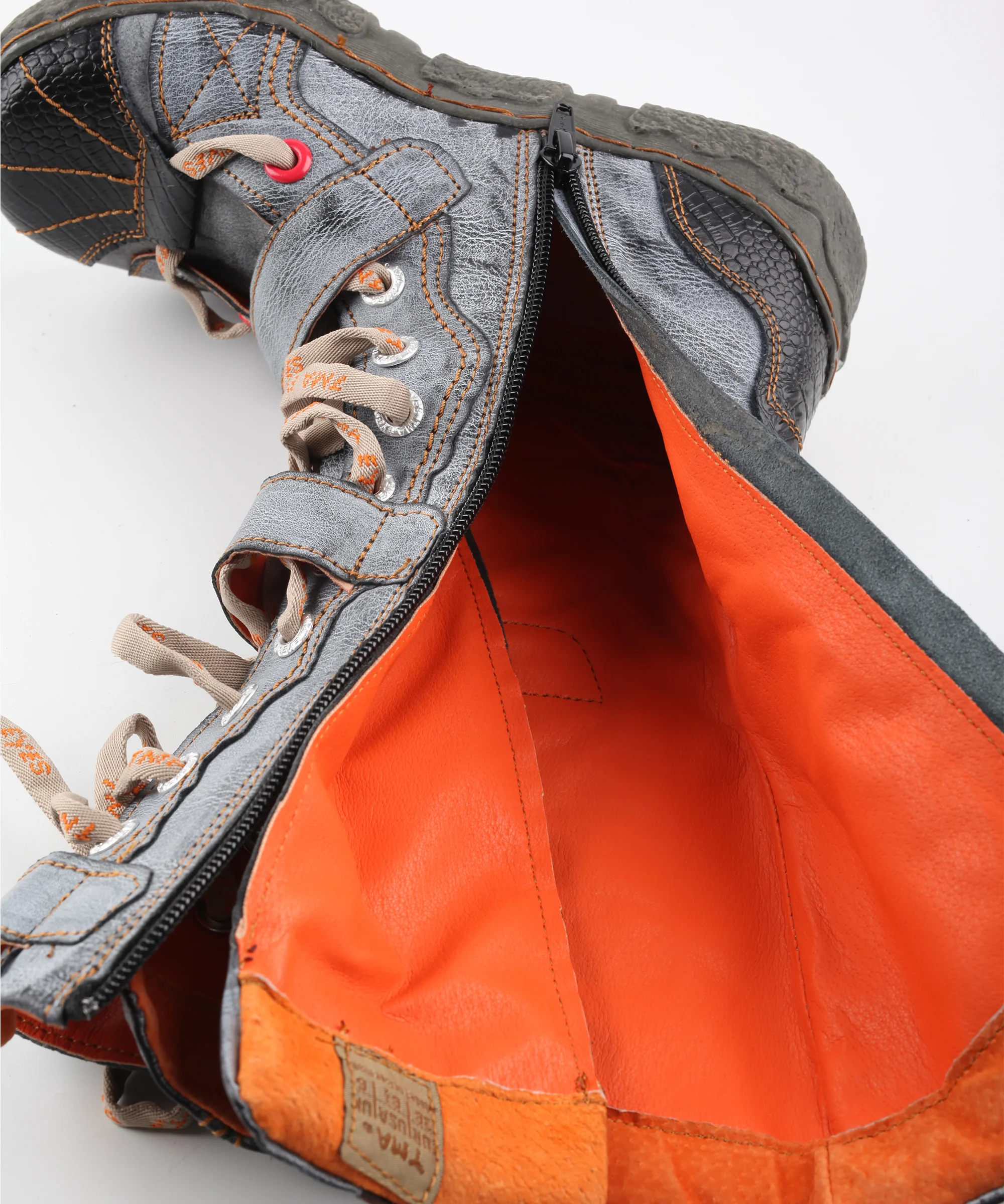 TMA EYES 2022 Factory Production New Arrivals Hot Sale Fashion PU-Lining Unfurled Popular Flat Spring Autumn Boots For Women