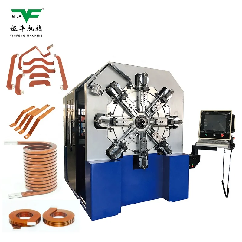 induction coil manufacturing  Inductance coil winding machine, flat copper coil forming equipment, enameled wire forming machine