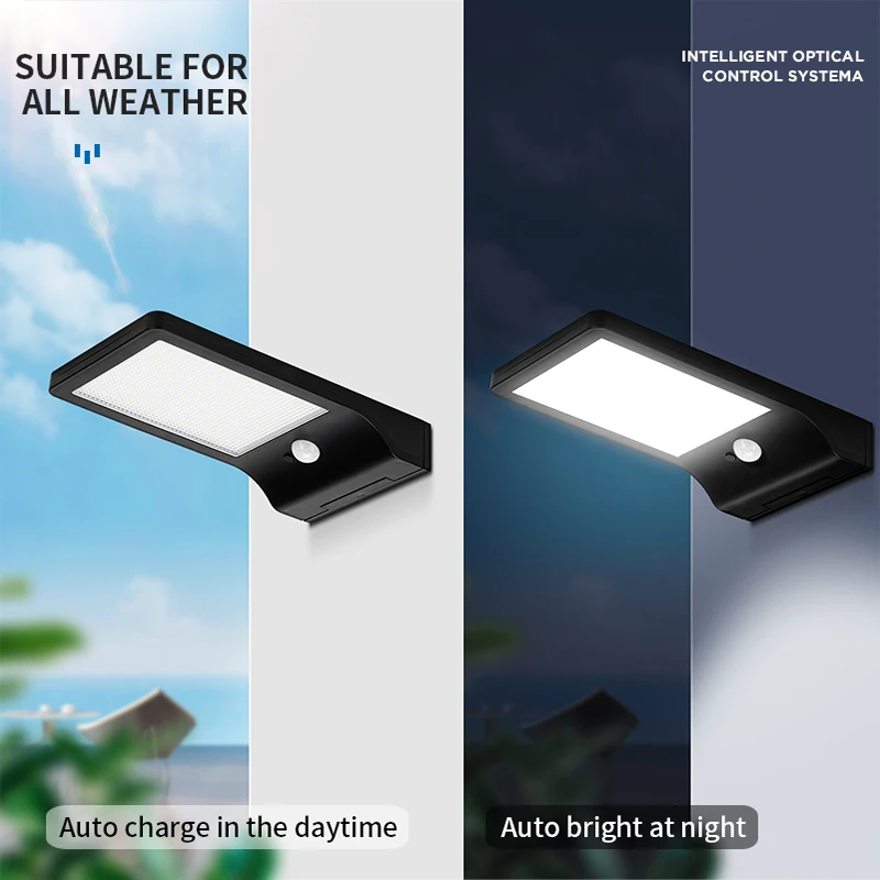 Langy official motion radar sensor square solar wall light