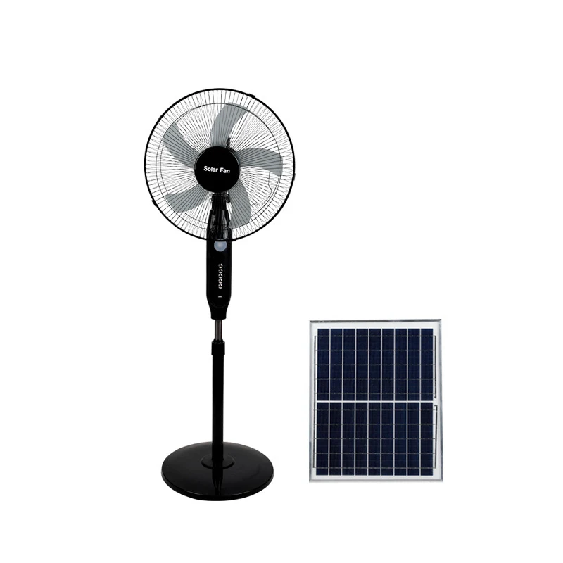 Good Quality Cheap Household Solar Powered Stand Fan 25W Portable Air Cooler Fan Fast Charging