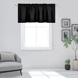 60x18 Inch Red Blackout Valance Polyester Rod Pocket Style 1PC/Package