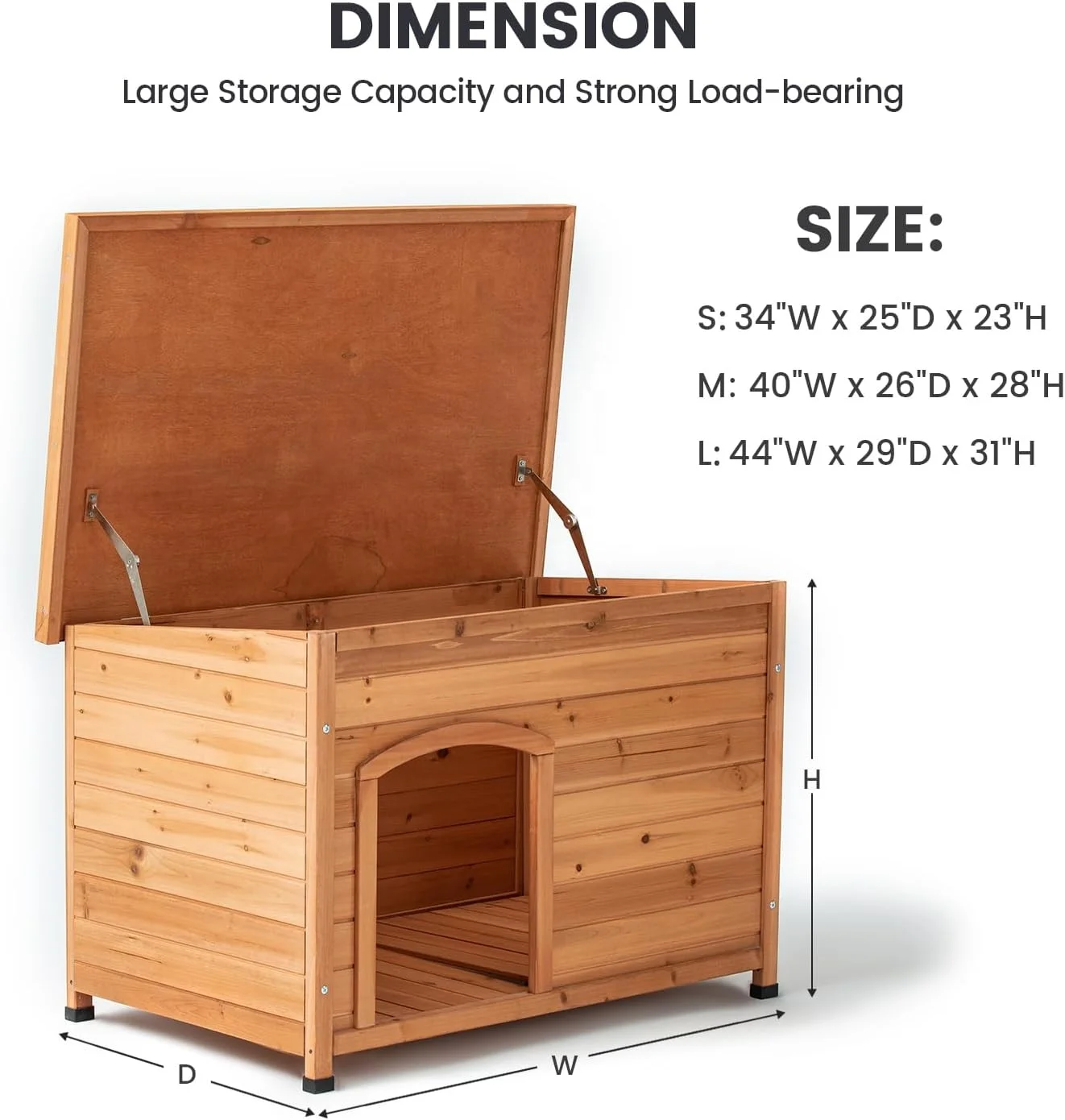 Super waterproof and durable kennel outdoor wooden kennel for pet house