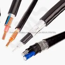 0,6/1 кВ 3x6 3x2 3x4 AWG алюминиевый концентрический кабель изоляция из сшитого полиэтилена