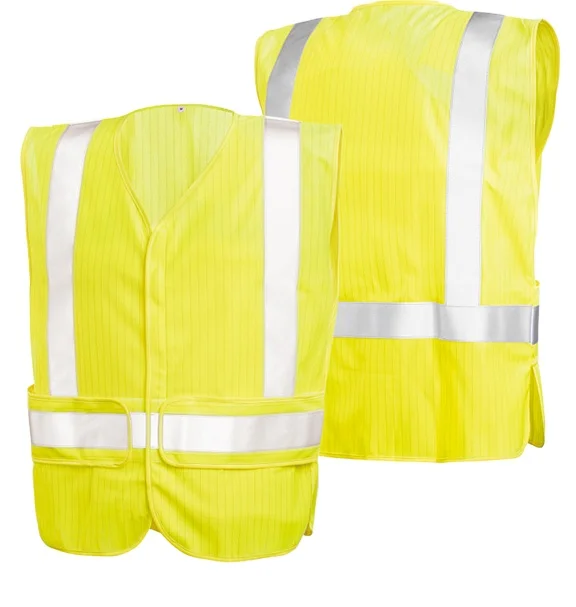 ENISO 14116 /ENISO 1149 Flame retardant  anti-static Hi-vis  safety  vest  personal protective equipment