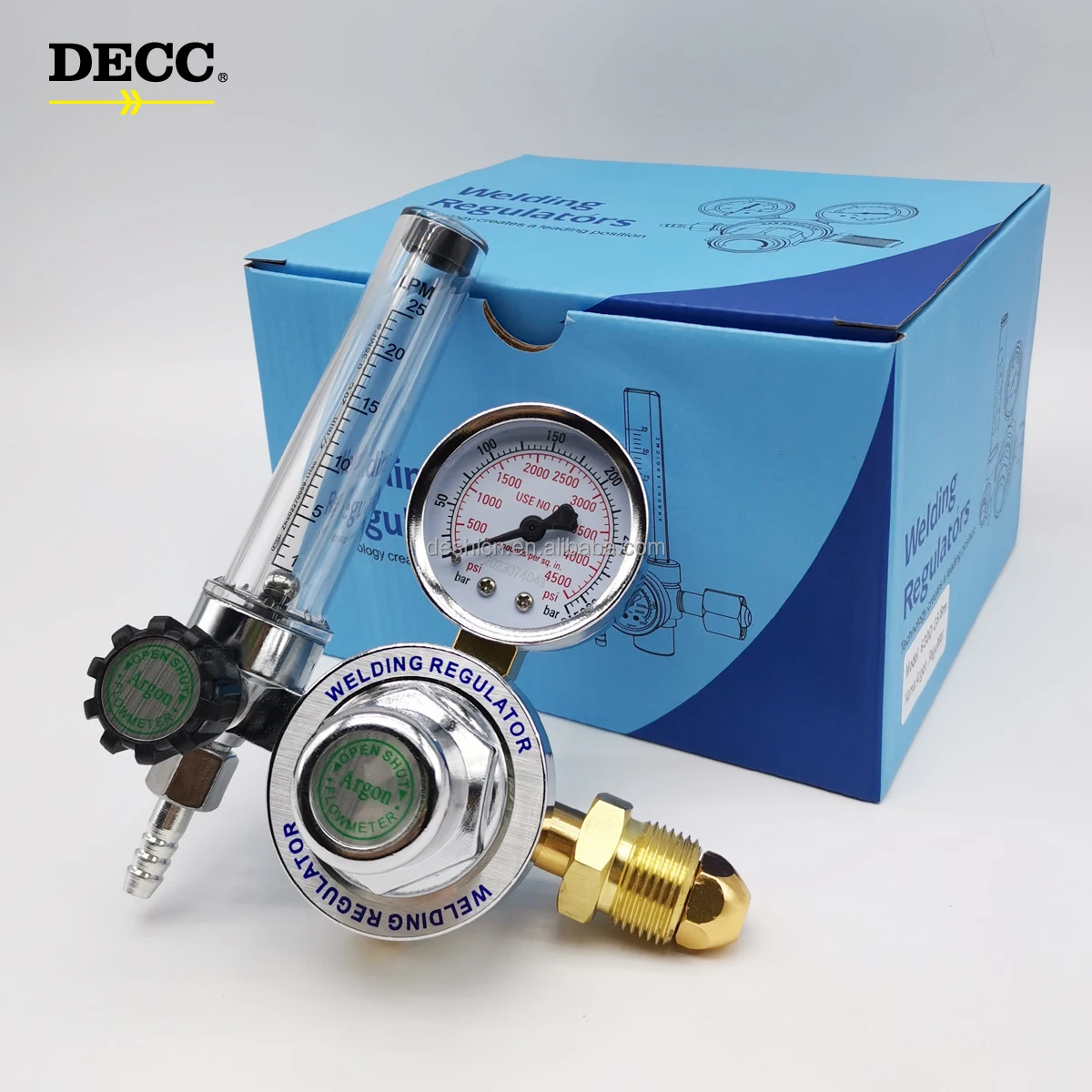 DECC CGA580/CGA320 TIG Argon welder Regulator Precise air bottle Pressure regulating valve DESHI