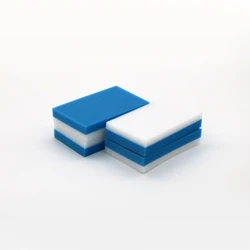 White blue composite high-density sponge magic decontamination compression cleaning nano sponge magic eraser