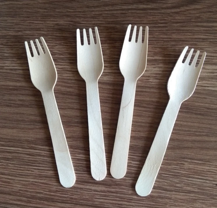 wholesale Disposable birch wooden  Fork /spoon/knife