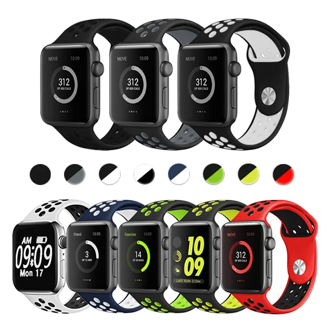  Ремешок силиконовый для Apple Watch 5/4/3/2/1 44/40/42/38