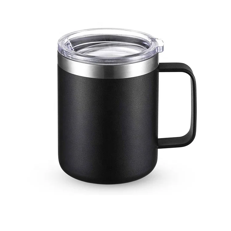 Coffee mug double walled stainless steel coffee cup keep drink hot And Cold vacuum tumbler with handle