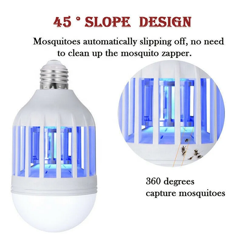 AC110 ~ 220V LED противомоскитная лампа E27/B22 светодиодные лампы для домашнего освещения мухобойка лампа-ловушка насекомых анти москитный Отпугиватель москитов средство
