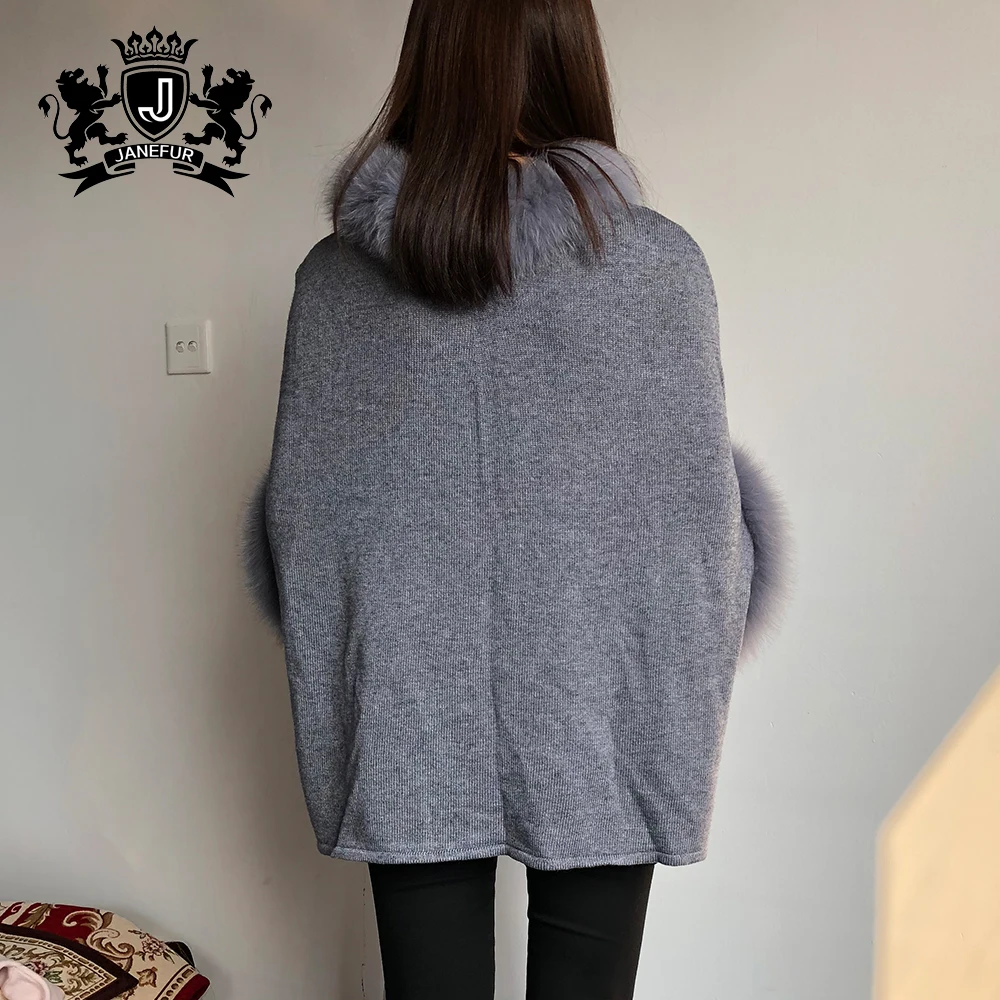 High Quality Pure Cashmere Sweater Pullovers for Women Autumn Winter Ladies Woolen Sweater with Fur