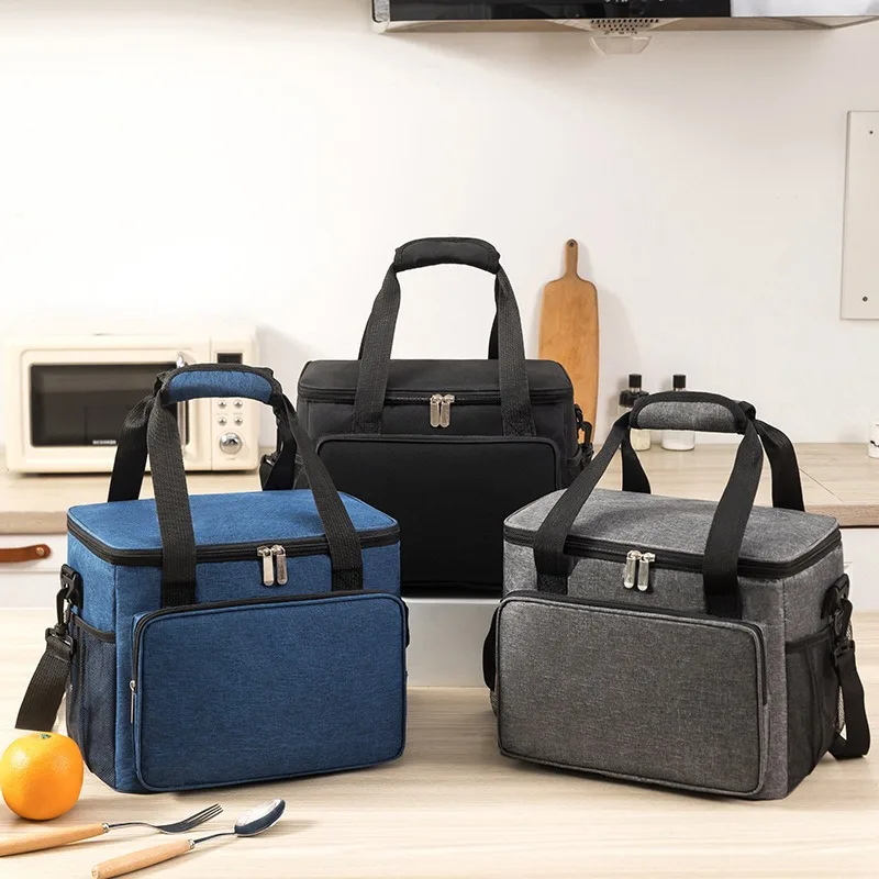 Wholesale Custom Logo Size Oxford Fabric Aluminum Foil Thermal Insulation Heavy Duty Insulated Cooler Bag