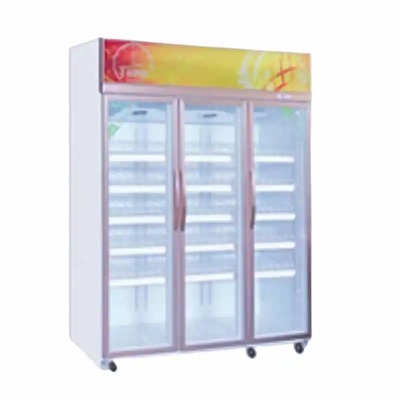 8-Commercial Glass Door Display Freezer Showcase Fridge Refrigeration Equipment Beverage Refrigerator For Supermarket Use
