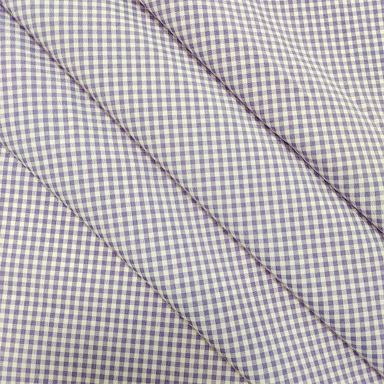 Inexpensive stretch plaid popular fabric Soft Comfortable yarn dyed Polyester Spandex Blend Stretch Skirt Fabric