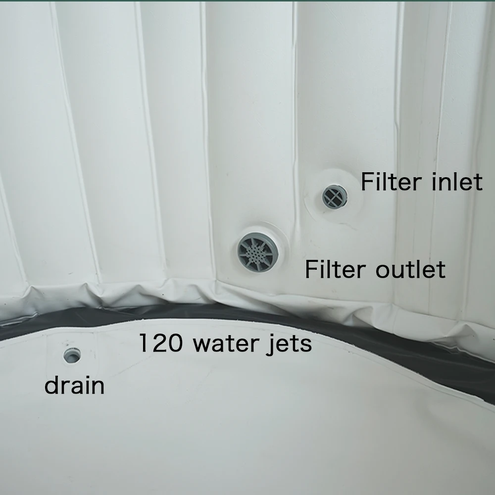 square Massage bathtub adult crock swim Spa Inflatable Hot Tub  portable Outdoor garden swimming Spa pool