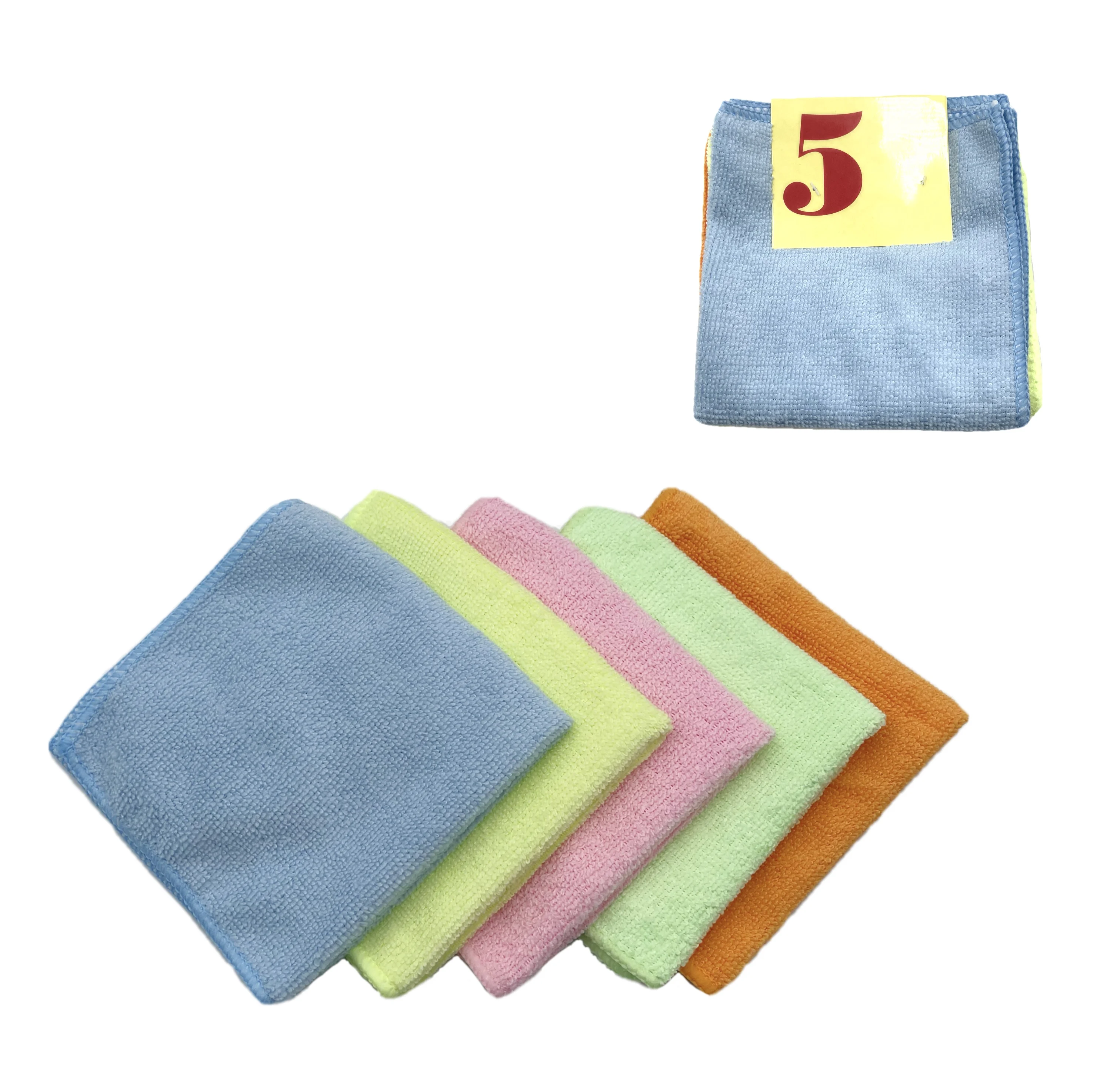 
Wholesale customized 30*30 car wash kitchen cleaning cloth, gift square towel, microfiber towel 
