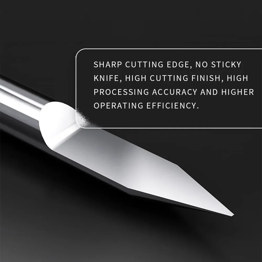 WEIX CNC Engraving Tool CNC Carbide Flat Bottom V Shape Engraving Cutter Bit V-Groove Milling Cutter Bit Engraving Router Bit