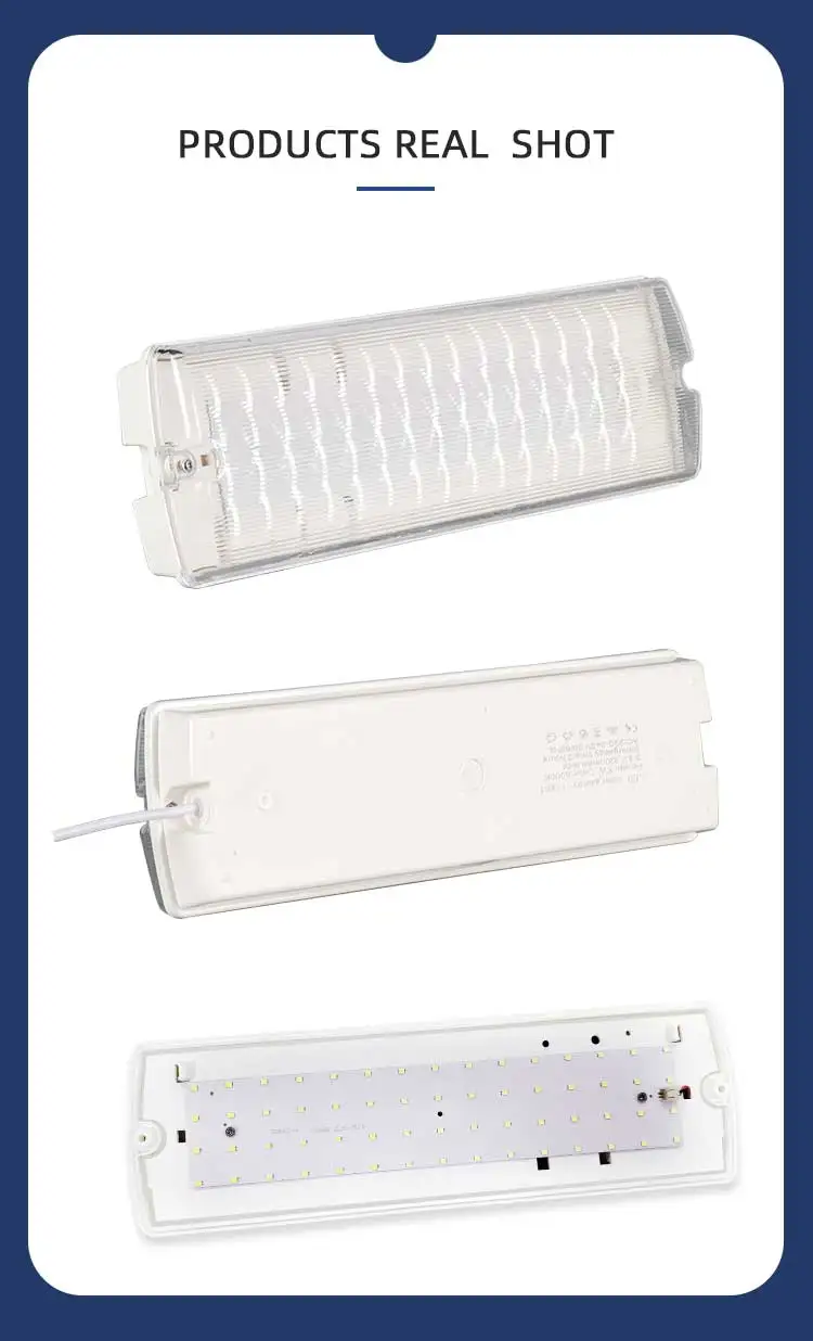 Wholesale 3W Emergency Battery Led Light Smd Plastic Lamp with exit sign turbo light kit