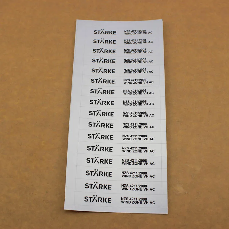 High quality printing adhesive aluminum foil bar code label sticker, paper foil sticker for electronic shelf