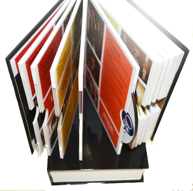 15 years of professional printing factory of high-quality hardcover albums and hardbound cd books for overseas marketing