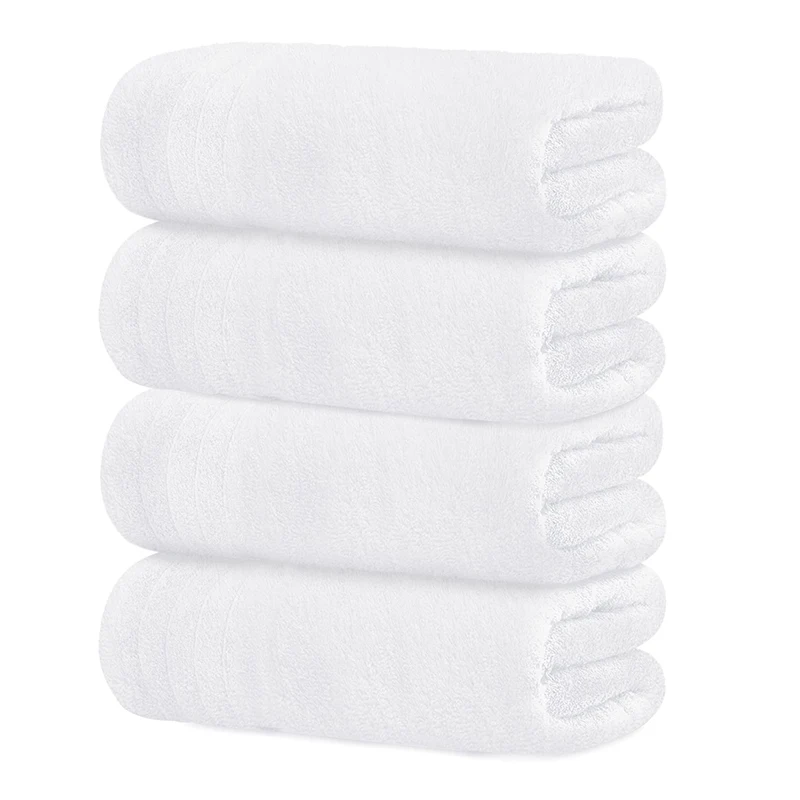 Custom Super Absorbent Lighter Weight 100% Cotton Towels Quicker Dry Bathroom Bath Towels for Home or Hotel