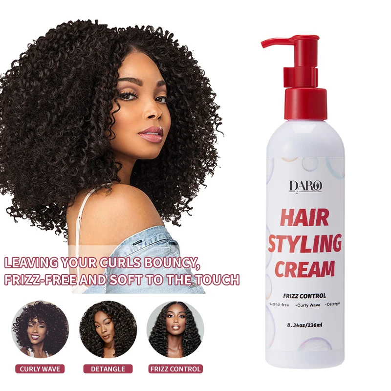 Oem/Odm Natural Organic Curly Hair Care Products Curl Defining Moisturizing Styling Cream