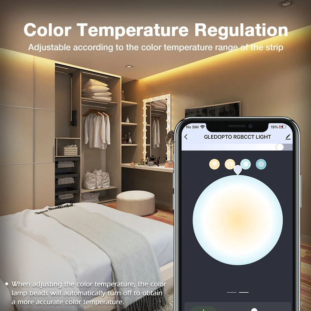 GLEDOPTO WIFI LED controller RGB RGBCCT RGBW CCT dimmer bluetooth wifi 2.4GHz RF Sync function Reset Easy