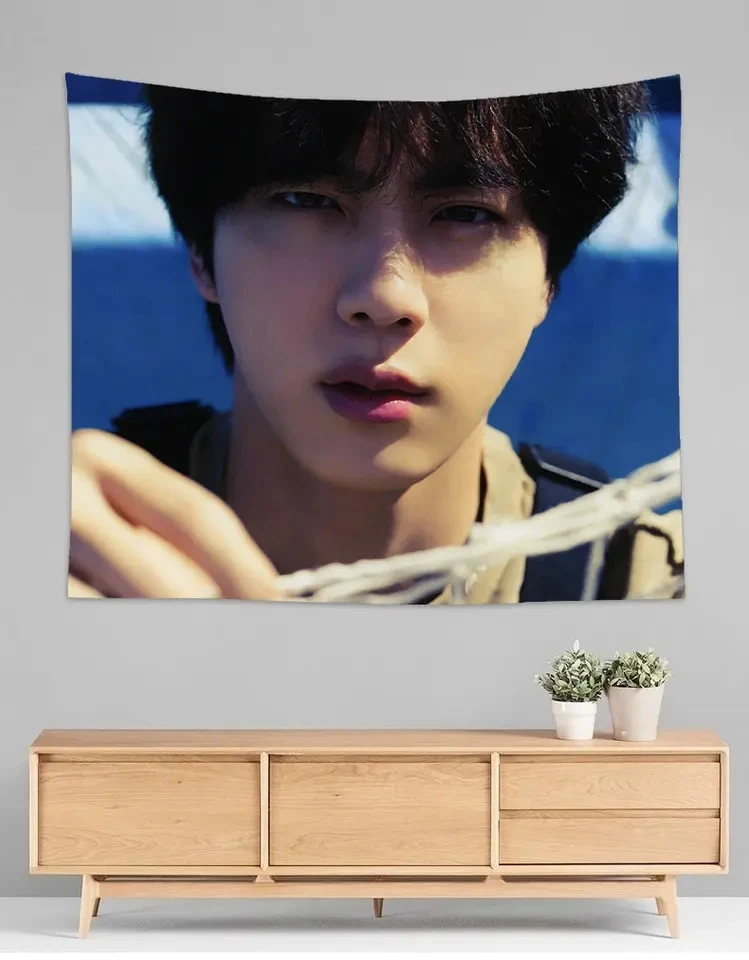 Wholesale KPOP Bangtan Boys Jin Sea of Island Hanging Cloth Bedroom Wall Cloth