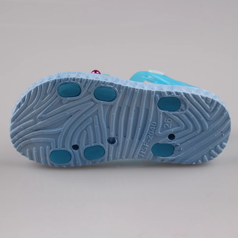 На работу под водой плоский поливинилхлоридный детская обувь с милыми цветами для девочек; Оптовая продажа; Летние прозрачные детские сандалии