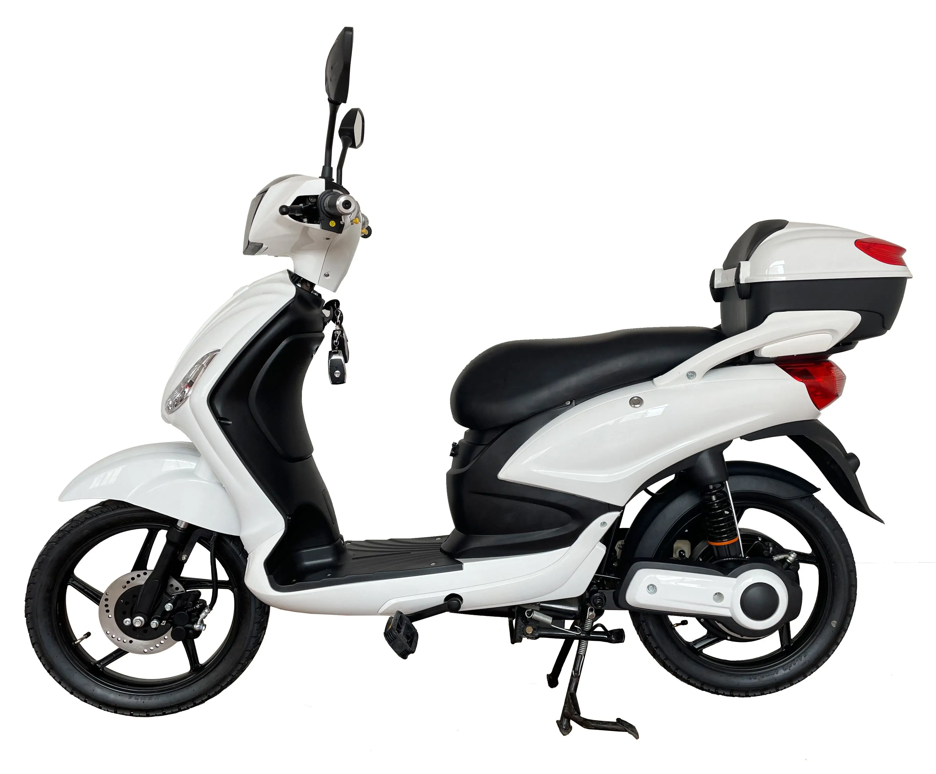 18-Inch Pedal Assist Electric Moped Scooter Adults 48V 500W 800W Music Player  EEC COC Certificated 80km Range Per Charge